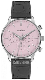 Jacques Lemans Różowy/Skóra Ø39 mm 1-209F