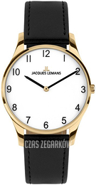 Jacques Lemans London Biały/Skóra Ø30 mm 1-2123H