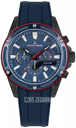 Jacques Lemans Liverpool Niebieski/Guma Ø48 mm 1-2141B