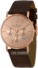 Jacques Lemans La Passion Różowe złoto/Skóra Ø40 mm LP-123N