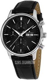 Jacques Lemans Retro Classic Czarny/Skóra Ø44 mm N-208B