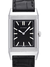 Jaeger LeCoultre Reverso Classique Grande Ultra Thin Tribute to 1931 Czarny/Skóra 38x27.5 mm 2788570