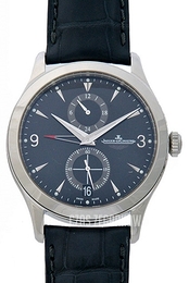 Jaeger LeCoultre Master Hometime Aston Martin Czarny/Skóra Ø40 mm 162847N