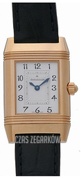 Jaeger LeCoultre Reverso Duetto Pink Gold Srebrny/Skóra 2662420