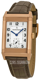 Jaeger LeCoultre Reverso Grande Taille Pink Gold Srebrny/Skóra 2702521