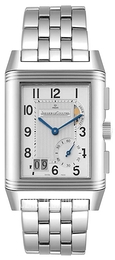Jaeger LeCoultre Reverso Complication Grande GMT Srebrny/Stal 46x29 mm 3028120