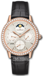 Jaeger LeCoultre Rendez-Vous Perpetual Calendar Srebrny/Skóra Ø37.5 mm 3492420
