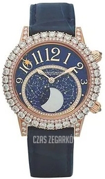 Jaeger LeCoultre Rendez-Vous Niebieski/Skóra Ø36 mm 3522471