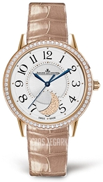 Jaeger LeCoultre Rendez-Vous Srebrny/Skóra Ø34 mm 3572420