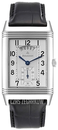 Jaeger LeCoultre Reverso Grande Srebrny/Skóra 3748421