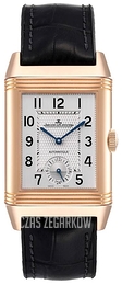 Jaeger LeCoultre Reverso Classic Srebrny/Skóra 3832420