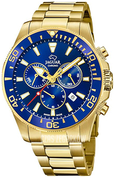 Jaguar Executive Niebieski/Stal w odcieniu złota Ø43.5 mm J864/2
