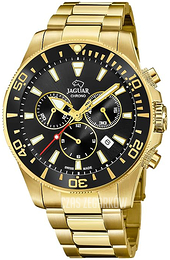 Jaguar Executive Czarny/Stal w odcieniu złota Ø43.5 mm J864/3