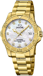 Jaguar Executive Biały/Stal w odcieniu złota Ø34 mm J898/1