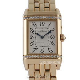 Jaeger LeCoultre Reverso Joaillerie Duetto Duo Srebrny/18 karatowe różowe złoto 42x26 mm 2692120
