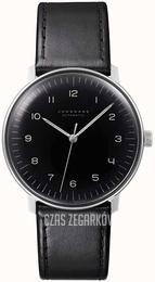 Junghans Max Bill Czarny/Skóra Ø38 mm 27/3400.04