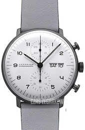 Junghans Max Bill Biały/Skóra Ø40 mm 27/4008.03