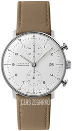 Junghans Max Bill Biały/Skóra Ø40 mm 27/4502.04