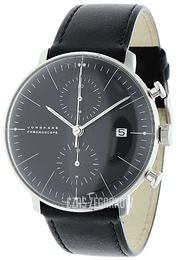 Junghans Max Bill Czarny/Skóra Ø40 mm 27/4601.02