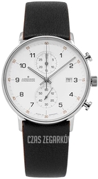Junghans Form C Srebrny/Skóra Ø40 mm 41/4771.00