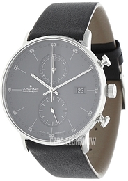 Junghans Form C Czarny/Skóra Ø40 mm 41/4876.00