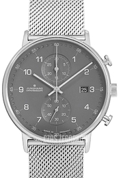 Junghans Form C Czarny/Stal Ø40 mm 41/4877.44