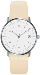 Junghans Max Bill Biały/Skóra Ø32.7 mm 47/4252.04
