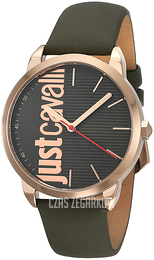 Just Cavalli Relaxed Zielony/Skóra Ø42 mm JC1G079L0025