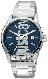 Just Cavalli Niebieski/Stal Ø42 mm JC1G082M0065
