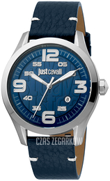 Just Cavalli Niebieski/Skóra Ø42 mm JC1G108L0015