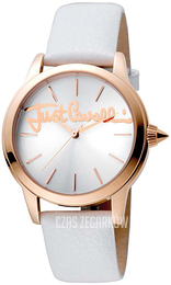 Just Cavalli Srebrny/Skóra Ø36 mm JC1L006L0045