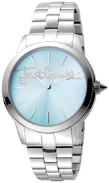 Just Cavalli Logo Niebieski/Stal Ø36 mm JC1L006M0065
