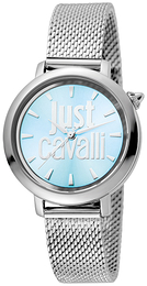 Just Cavalli Logo Niebieski/Stal Ø34 mm JC1L007M0055