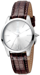 Just Cavalli Relaxed Srebrny/Skóra Ø32 mm JC1L010L0015