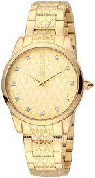 Just Cavalli Żółte złoto/Stal w odcieniu złota Ø32 mm JC1L010M0565