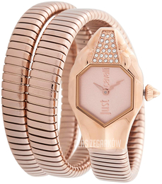 Just Cavalli Glam Chic Różowy/Stal w kolorze różowego złota JC1L022M0035