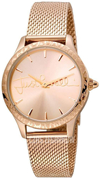 Just Cavalli Logo Różowe złoto/Stal w kolorze różowego złota Ø34 mm JC1L023M0105
