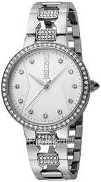 Just Cavalli Srebrny/Stal Ø34 mm JC1L031M0065