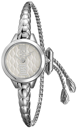 Just Cavalli Logo Srebrny/Stal Ø24 mm JC1L034M0015