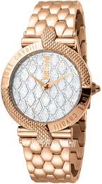 Just Cavalli Carattere Srebrny/Stal w kolorze różowego złota Ø34 mm JC1L047M0115