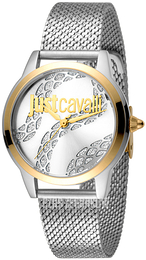 Just Cavalli Srebrny/Stal Ø34 mm JC1L050M0285