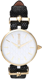 Just Cavalli Srebrny/Skóra Ø30 mm JC1L060L0035