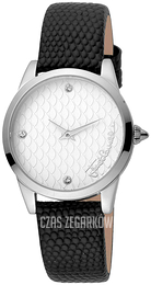 Just Cavalli Srebrny/Skóra Ø32 mm JC1L087L0015