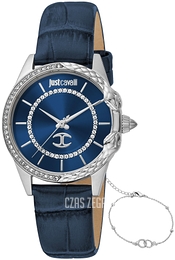 Just Cavalli Animal Niebieski/Skóra Ø32 mm JC1L095L0215