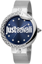 Just Cavalli Niebieski/Stal Ø40 mm JC1L096M0075