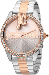 Just Cavalli Wielokolorowy/Stal w kolorze różowego złota Ø40 mm JC1L100M0115