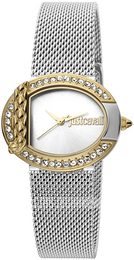 Just Cavalli Srebrny/Stal Ø32 mm JC1L110M0115