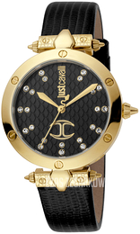 Just Cavalli Czarny/Skóra Ø36 mm JC1L122L0035