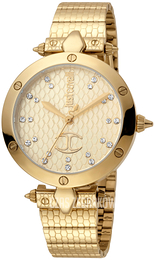 Just Cavalli Szampański/Stal w odcieniu złota Ø36 mm JC1L122M0065