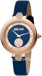 Just Cavalli Niebieski/Skóra Ø34 mm JC1L128L0025